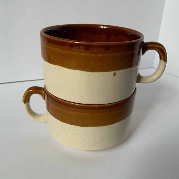 Vintage Coffee Mugs, set of 2